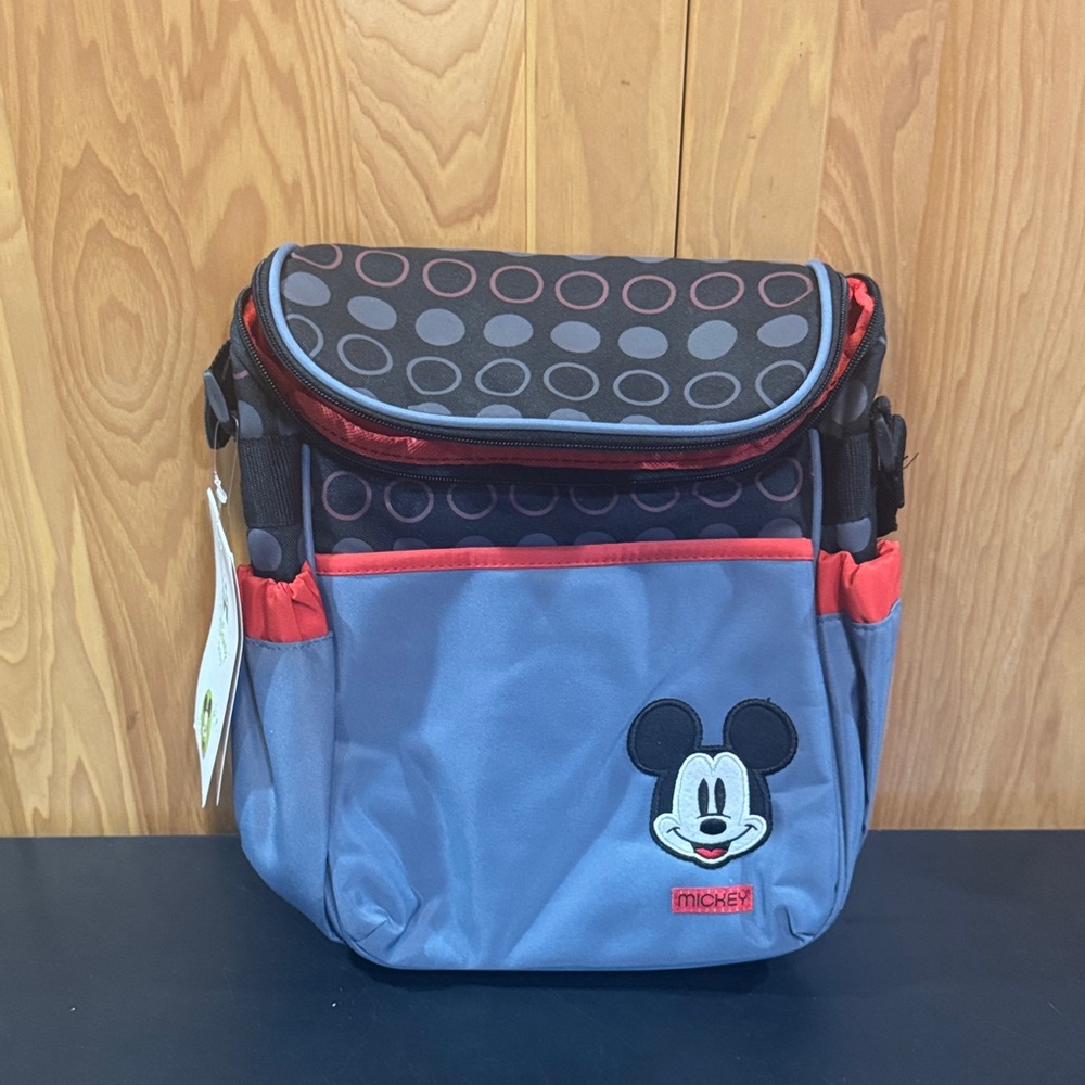 Disney Mickey Mouse Blue and Red Kids Lunch Bag